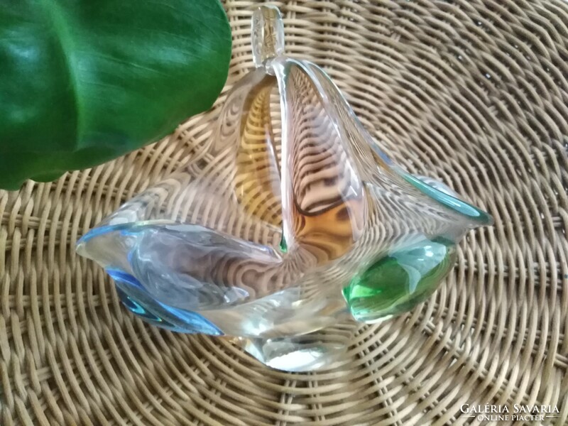 Muránói jellegű - üveg asztalközép, kínáló