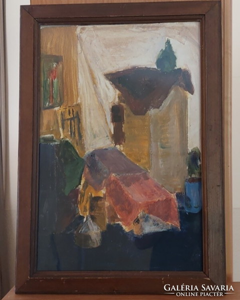 (K) interior painting with frame 41x60 cm