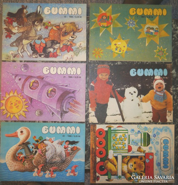 BUMMI  NDK DDR Retro színes német nyelvű gyermek újságok 1986-87