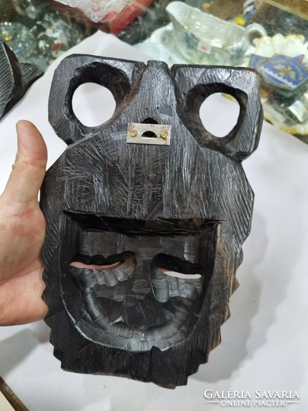 African wood carved mask