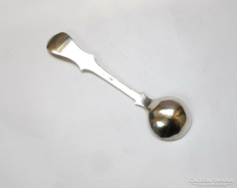 Old ornate Italian silver spoon.