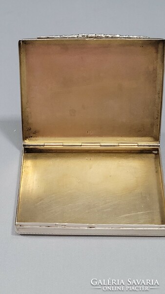 Ezüst púdertartó doboz, púderes szelence 77g