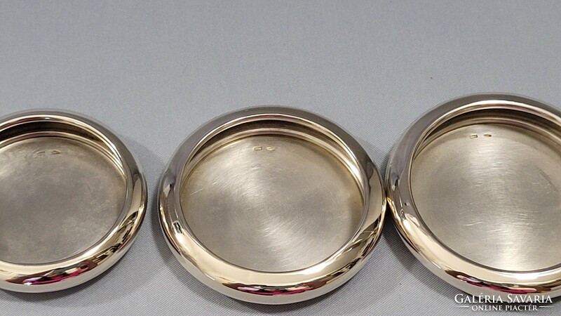 Special, two-story, 3-part, silver tray, ashtray