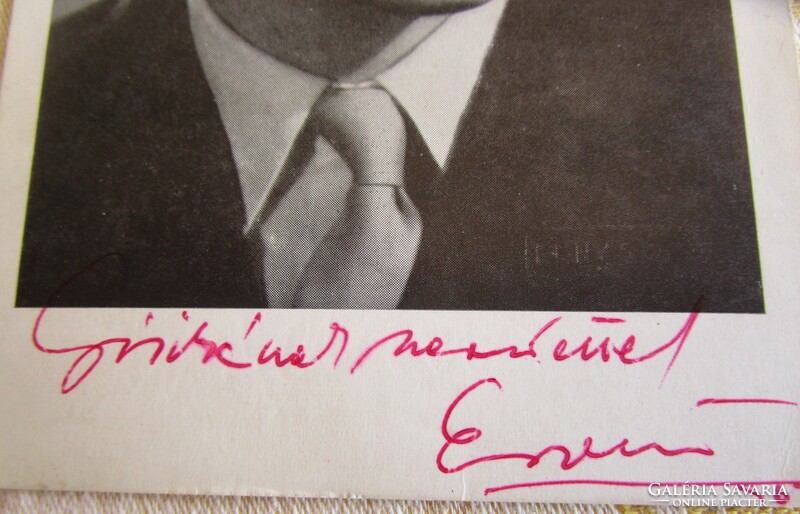 Ervin Kibédi unforgettable comedian Hungarian actor rare ca. 1974 Photo signed and autographed