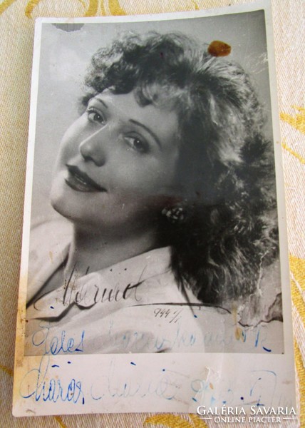 Lázár mária czartoryski, an actress from an ancient Polish princely family, autograph autographed photo