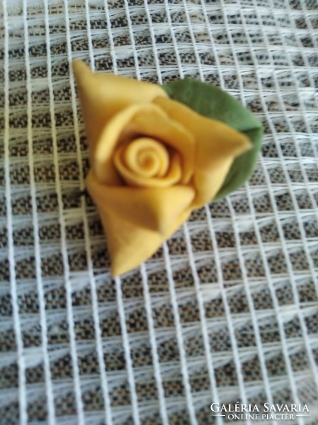 Yellow rose ornament pin