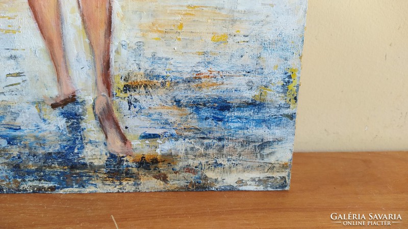 (K) charming small painting 20x40 cm also in parcel machine