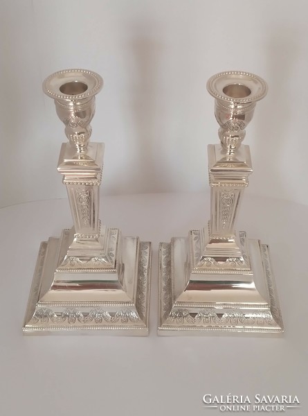 Pair of silver candle holders 925 sterling