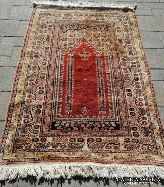 Antik török anatoliai kula kézi csomózású ima szőnyeg. Alkudható!