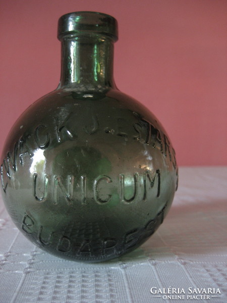 Régi Zwack Unicum üveg kicsi