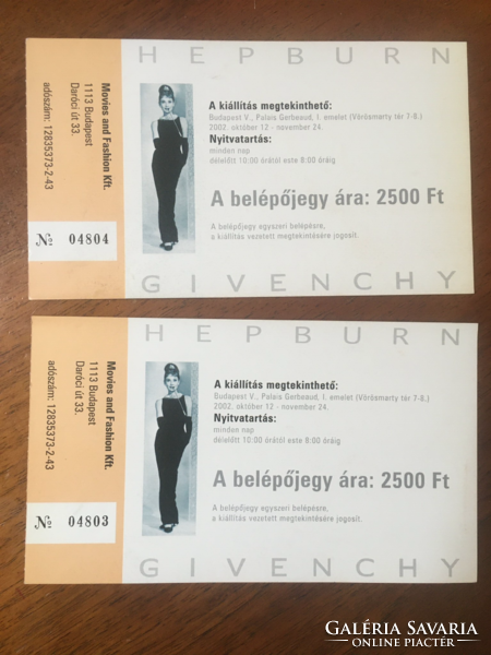 Audrey Hepburn-Givenchy (A 2002. októberben megrendezett kiállítás katalógusa)
