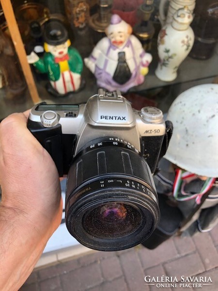 Pentax MZ 50 fényképezőgép, objektivvel, gyűjtőknek kiváló.