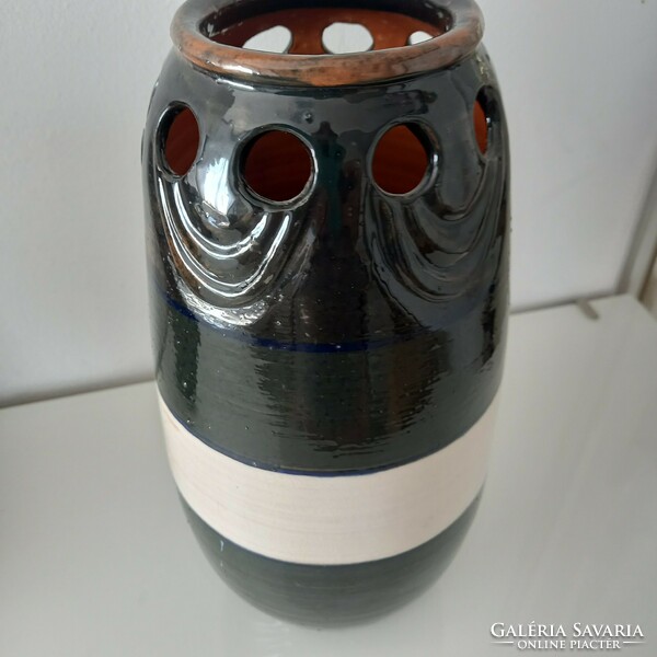 Glazed ceramic vase 33 cm