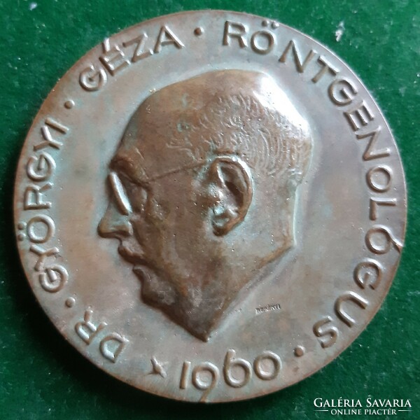 Reményi József: Dr. Györgyi Géza, 1960, bronz érem