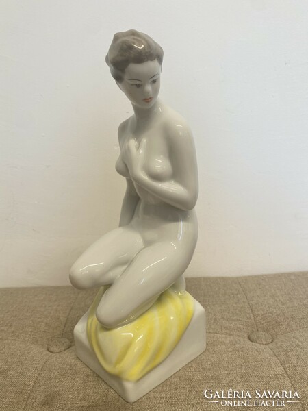 Hollóháza porcelain large nude woman a22