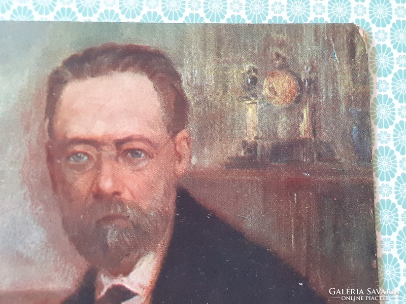 Régi képeslap K. Nejedly Smetana művészi levelezőlap