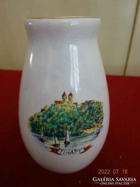 Bodrogkeresztúr glazed ceramic vase. A memory from Tihany. He has! Jokai.