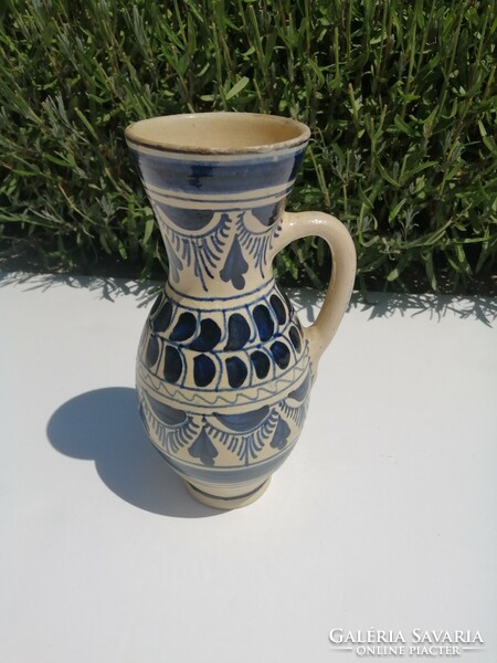 Corund-marked Transylvanian Korund folk ceramic pot (today: 21 cm)