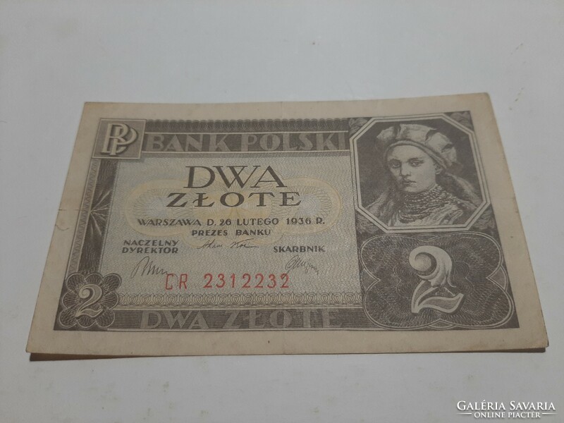 Lengyelország  2 zloty , zlote , zlotych 1936 szép állapotban