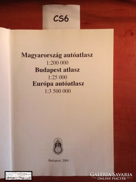 Car atlas of Hungary+Budapest+Europe in rare, beautiful condition, country, ministry kt map