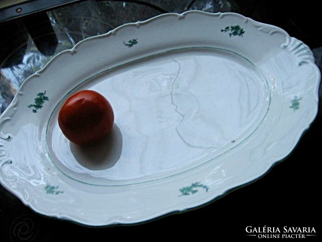 Antique haas & czjek hand painted serving bowl