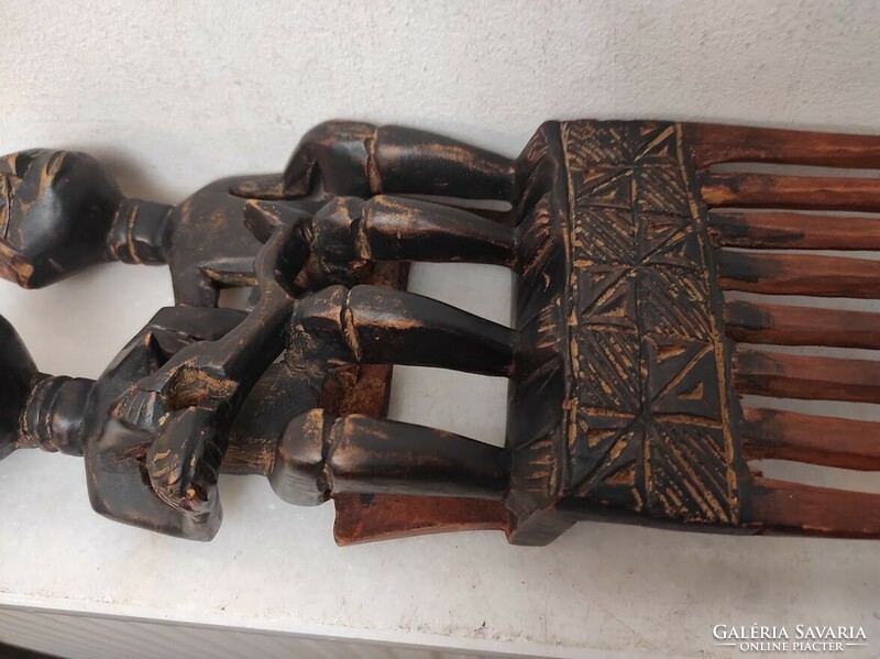 Antique African Comb Wood Ivory Coast 849 5796