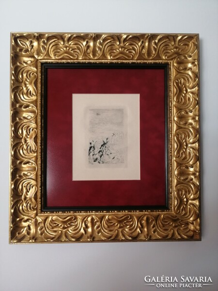 An original Renoir etching, it is also in the Renoir exhibition