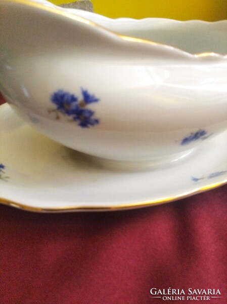Buza floral Czech mz collector's marbled porcelain