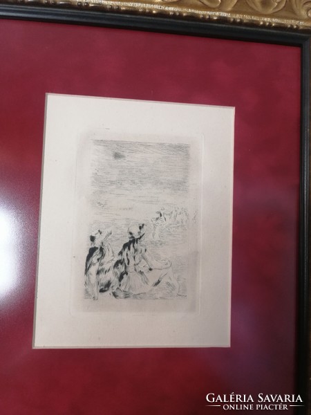 Renoir eredeti rézkarc, a Renoir kiállításon is van belőle