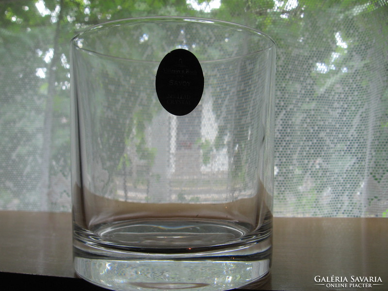 Villeroy & boch lead crystal vase, glass, candle holder