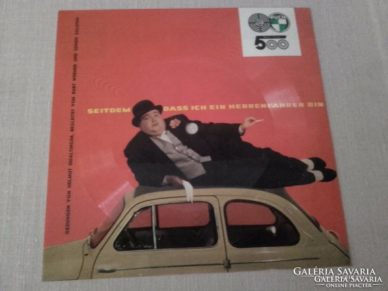 Retro advertising music record for the legendary Steyr-Daimler-Puch 500 car - Vienna Austria Edition