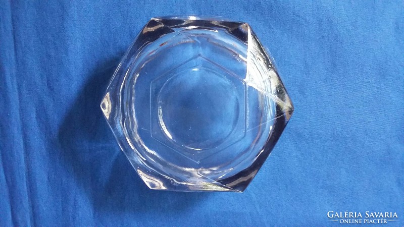 Small thick glass bowl
