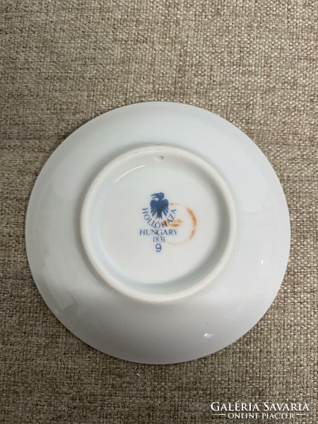 Hollóházi small gilded papal porcelain plate a22