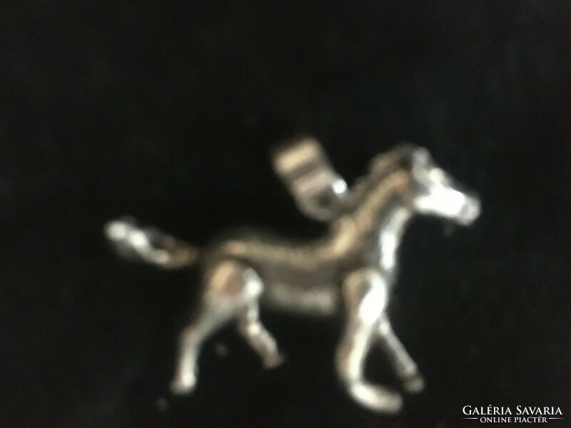 Horse silver pendant