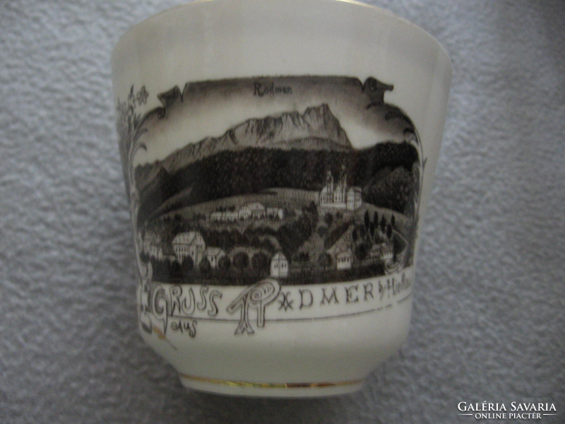 Collectible antique radmer hieflau souvenir cup