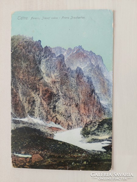 Tátra, Ferencz József csúcs, 1910, régi képeslap, Felvidék