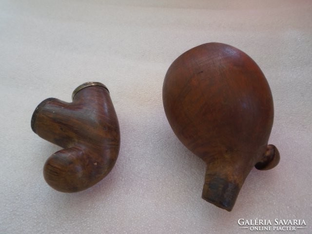 2 antique pipe heads are very special pieces