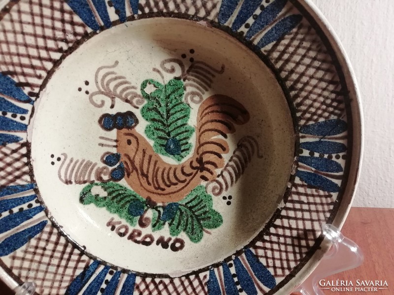 Corundum rooster wall plate, decorative plate