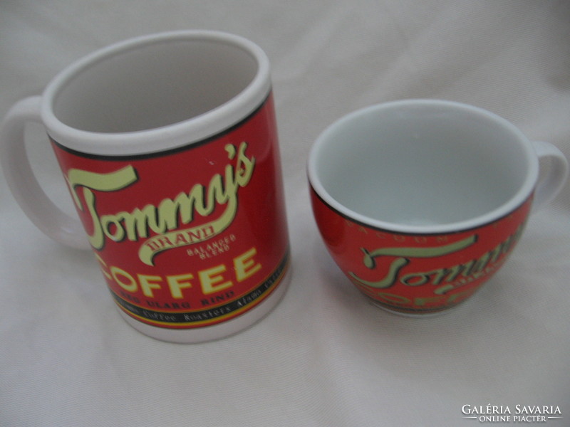 Nostalgia tommy's brand mug and coffee cup