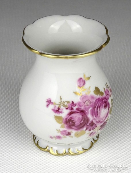 1J901 Régi jelzett Wallendorf porcelán ibolya váza