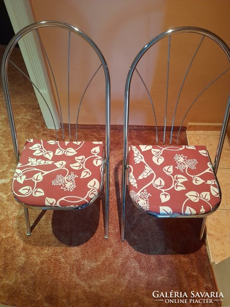 Krómozott, csővázas retro székek