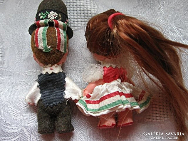 Retro folk art trafficker doll in a pair of Hungarian clothes