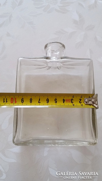 Régi vintage nagy parfümös üveg Molnár & Moser kölnis üveg 14 cm