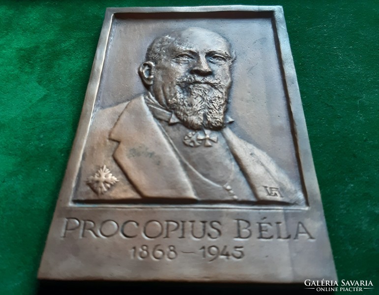 András Lapis: Béla Procopius, 2018 wedge membership fee plaque