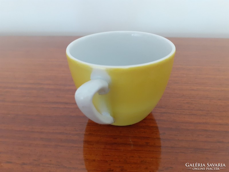 Old drasche porcelain yellow coffee cup 1 pc