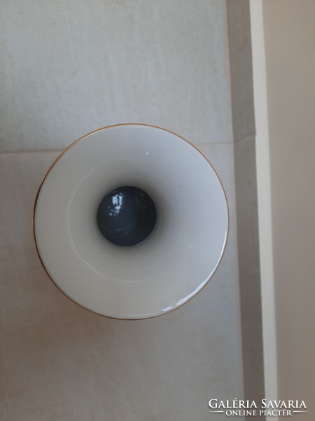 Herendi virágmintás porcelán váza 25,5 cm