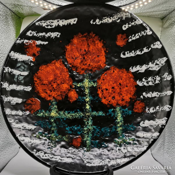 Floral ceramic bowl