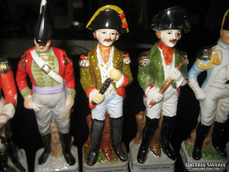 English, porcelain soldier collection for sale! Their size is up to 16 - 19 cm