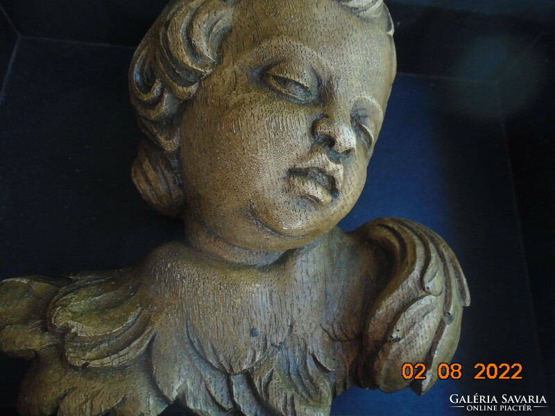 Reneszánsz stílusban kézzel készült alvó Angyal fali dísz
