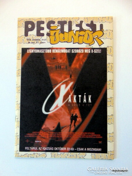 1998 október 21  /  PESTI EST junior  /  Szülinapi újság Ssz.:  19705